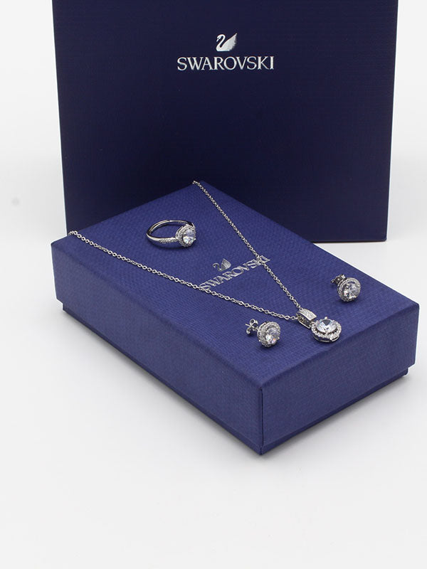 طقم سواروفسكي 3 قطع اطقم Swarovski