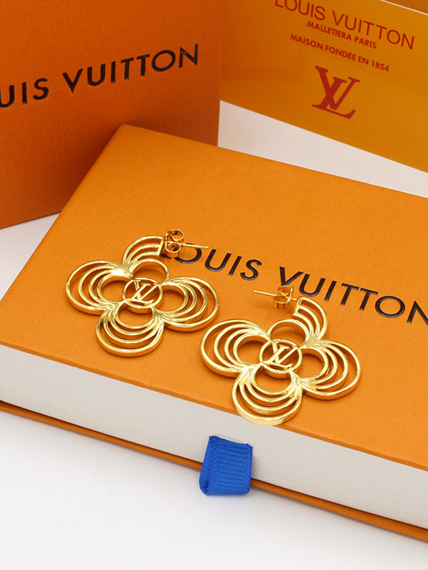 حلق لويس فيتون بيق فلاور لوقو حلق louis vuitton