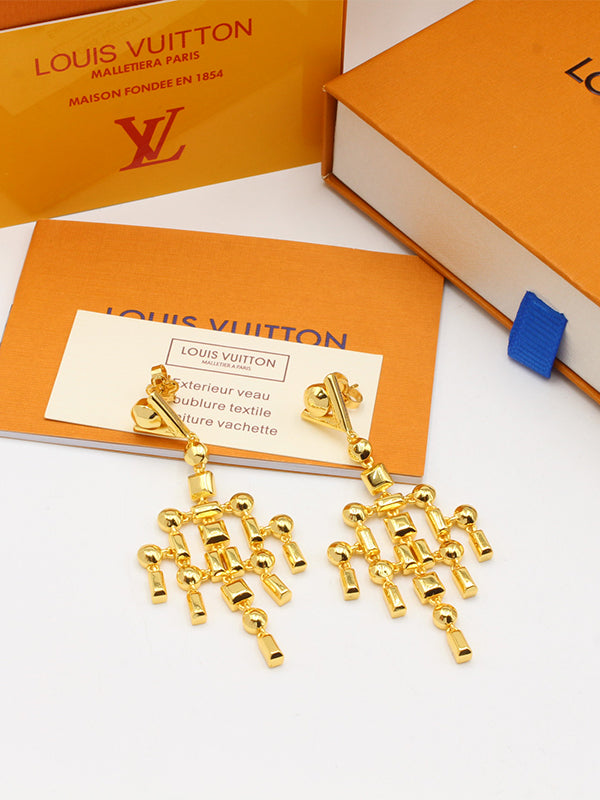 حلق لويس فيتون طويل سهره حلق louis vuitton