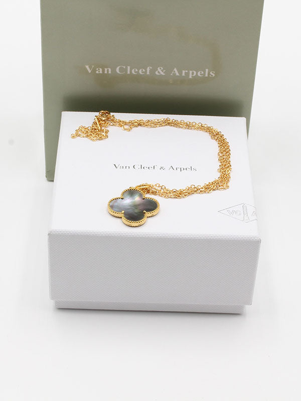 سلسال فان كليف طويل ذهبي سلسال van cleef رمادي