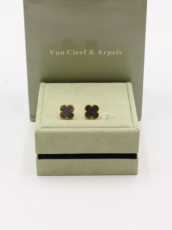 حلق فان كليف وسط لوقو حلق van cleef رمادي