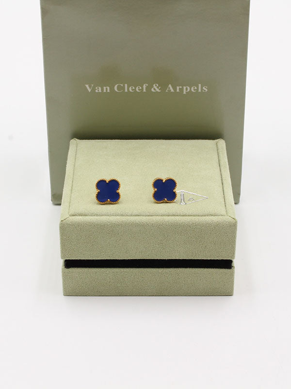 حلق فان كليف وسط لوقو حلق van cleef ازرق