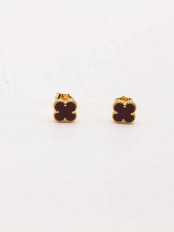 حلق فان كليف صغير حلق van cleef عنابي