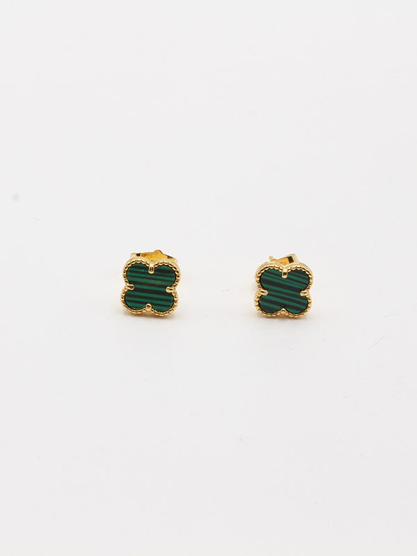 حلق فان كليف صغير حلق van cleef اخضر