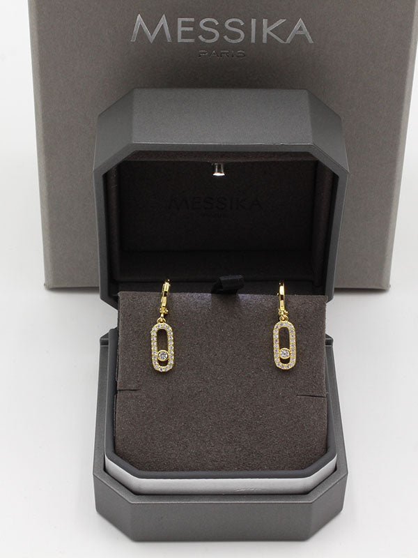 حلق ميسيكا زركون كبس وسط حلق messika