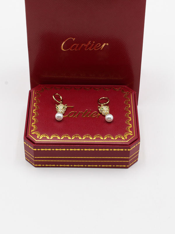 حلق كارتير تايقر زركون لولو حلق CARTIER