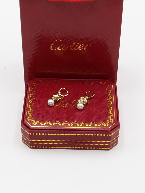 حلق كارتير تايقر زركون لولو حلق CARTIER