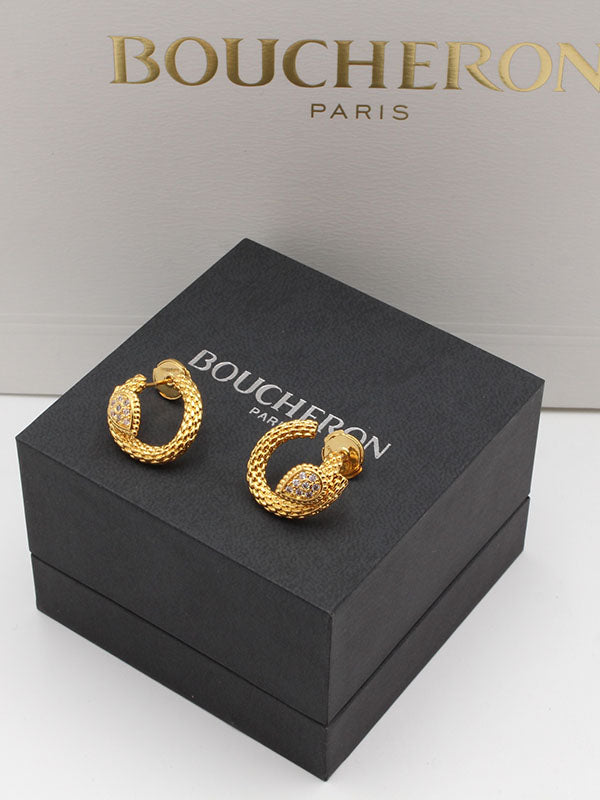 حلق بوشرون صغير زركون حلق bucheron