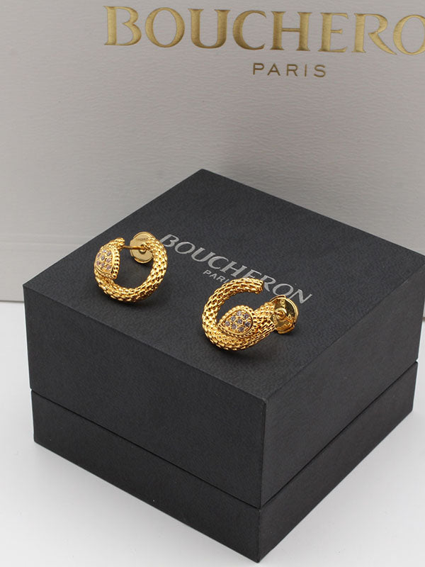 حلق بوشرون صغير زركون حلق bucheron