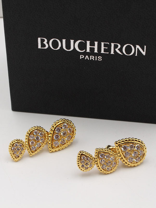 حلق بوشرون ثري بارتس حلق bucheron ذهبي