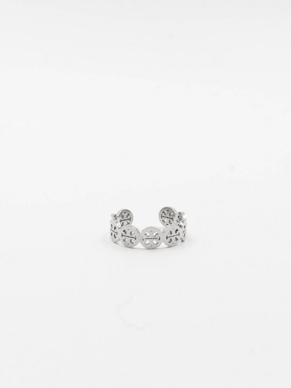 Tory Burch ring with circles - خاتم توري بورش بدوائر خواتم tory burch فضي