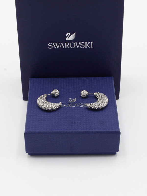حلق سواروفسكي هلال كريستال حلق Swarovski