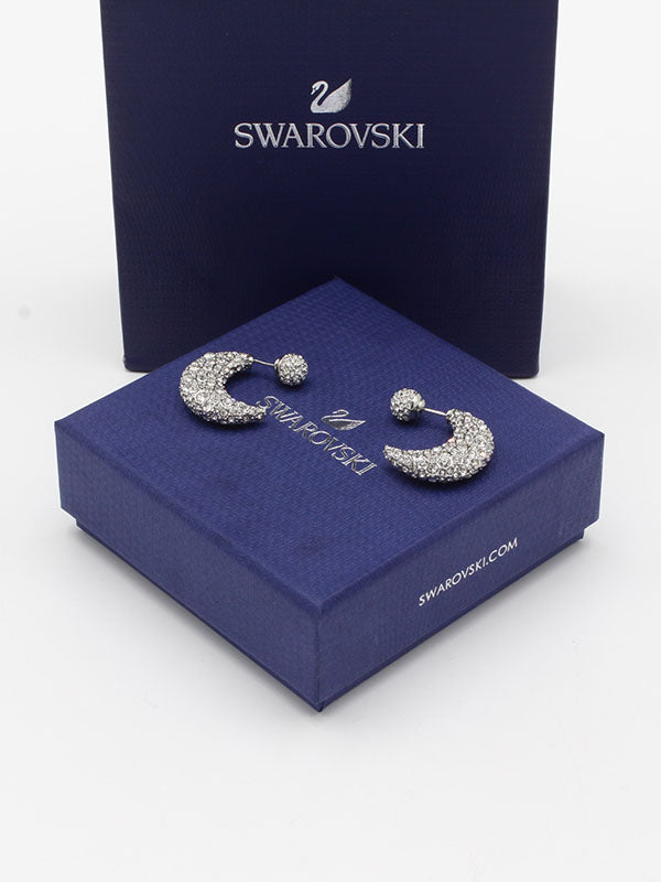 حلق سواروفسكي هلال كريستال حلق Swarovski