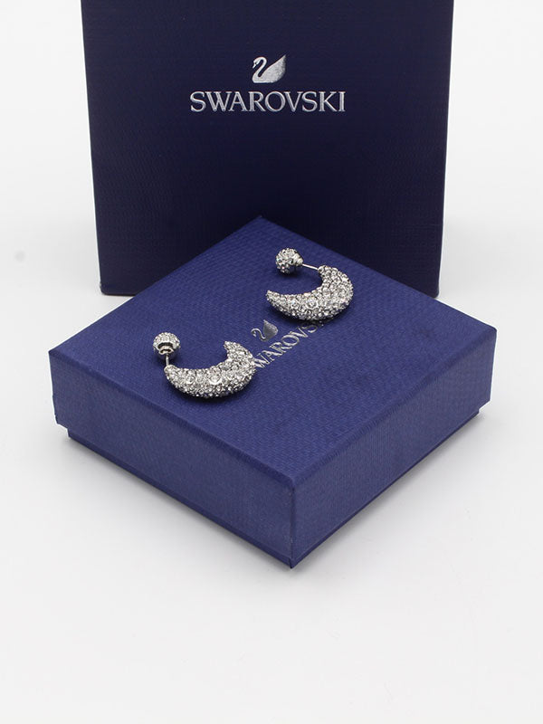 حلق سواروفسكي هلال كريستال حلق Swarovski