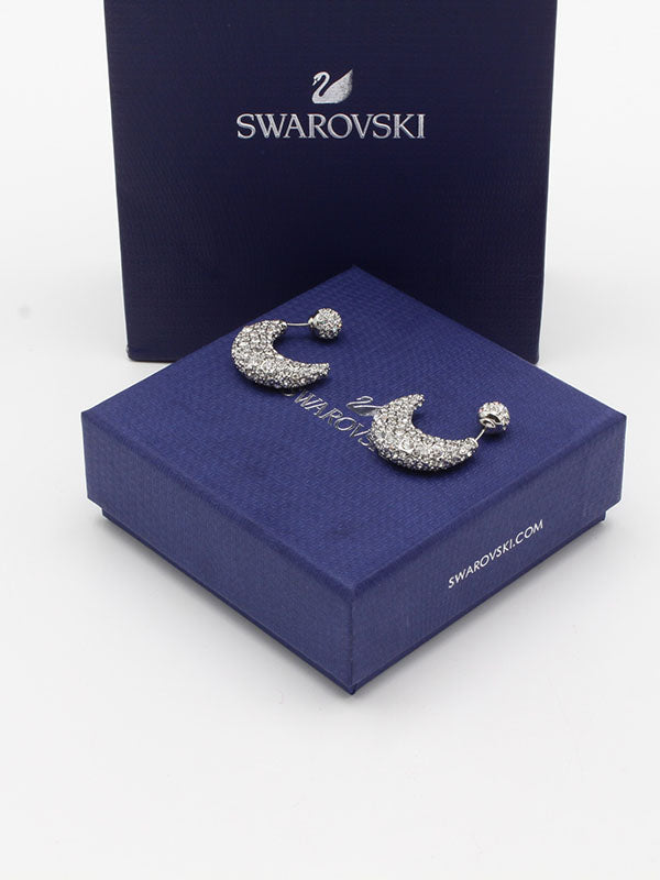 حلق سواروفسكي هلال كريستال حلق Swarovski