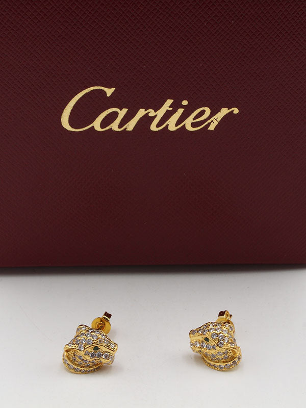 حلق كارتير تايقر فيس زركون حلق CARTIER