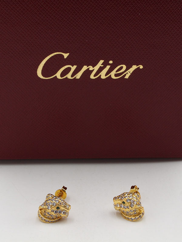حلق كارتير تايقر فيس زركون حلق CARTIER