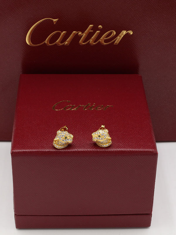 حلق كارتير تايقر فيس زركون حلق CARTIER