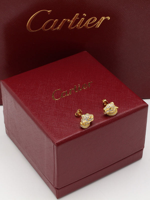 حلق كارتير تايقر فيس زركون حلق CARTIER