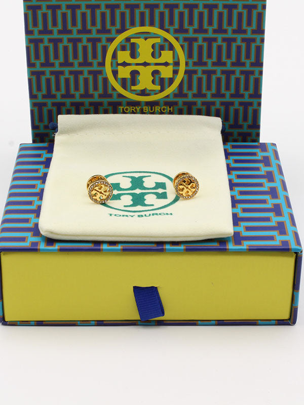 حلق توري بورش زركون صغير حلق tory burch