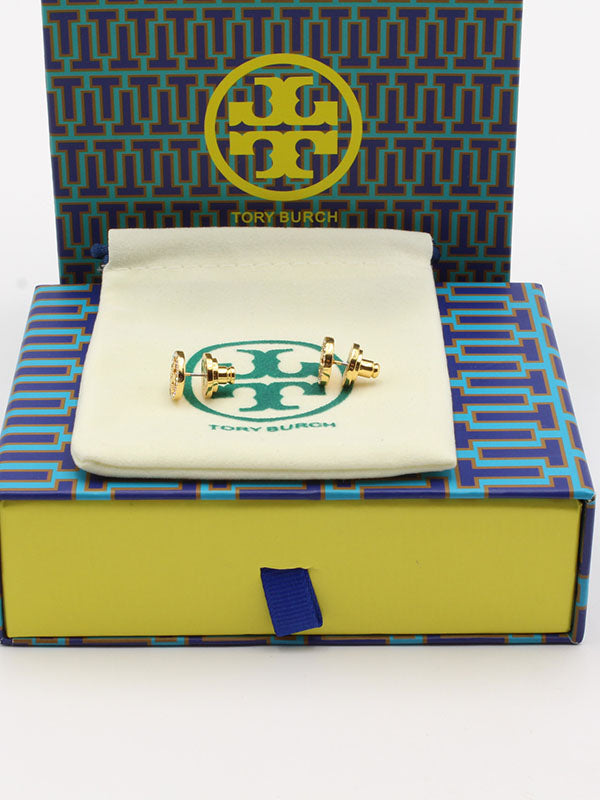 حلق توري بورش زركون صغير حلق tory burch