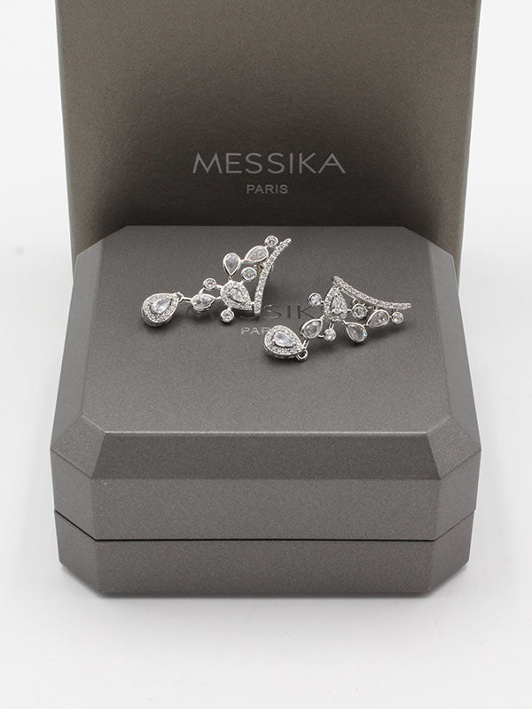 حلق ميسيكا زركون مكس ستونز حلق messika فضي