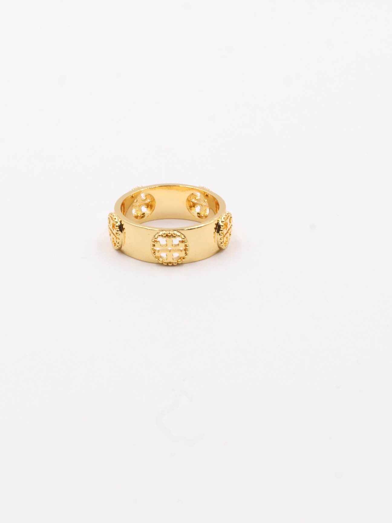 Tory Burch 5 circle ring - خاتم توري بورش 5 دوائر خواتم tory burch ذهبي 6