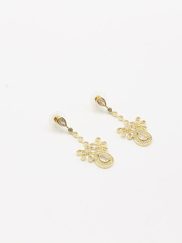 حلق زركون سهره طويل دمعه حلق jewel