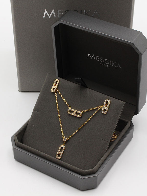 طقم ميسيكا تشوكر زركون طبقتين اطقم messika