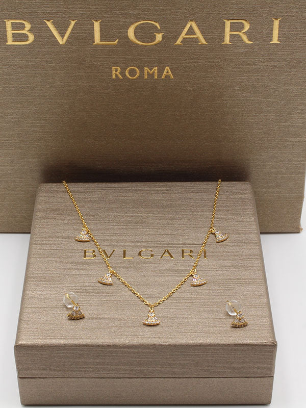 طقم بولغاري تشوكر زركون اطقم new