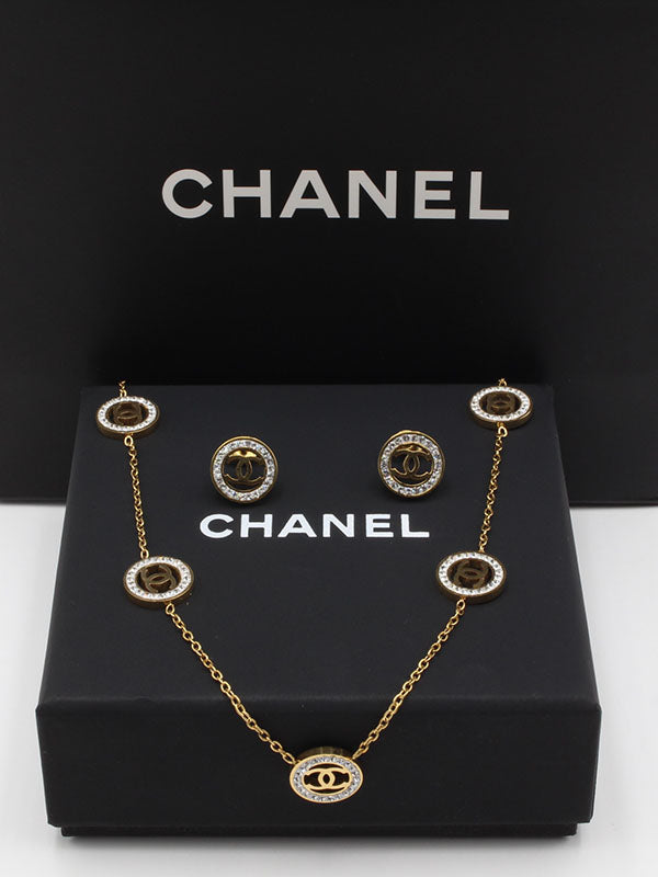 طقم شانيل تشوكر 2 قطع اطقم chanel