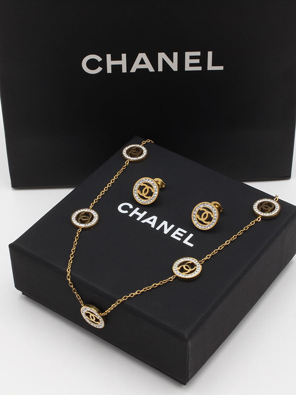 طقم شانيل تشوكر 2 قطع اطقم chanel