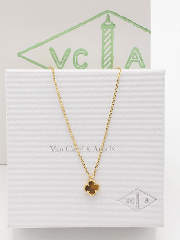 سلسال فان كليف ميني ماستر سلسال van cleef بني ذهبي