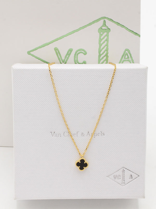 سلسال فان كليف ميني ماستر سلسال van cleef اسود ذهبي