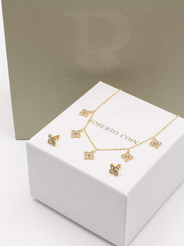 طقم روبرت كوين تشوكر زركون اطقم roberto coin