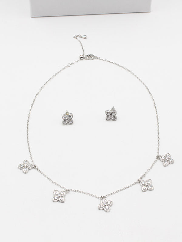 طقم روبرت كوين تشوكر زركون اطقم roberto coin فضي