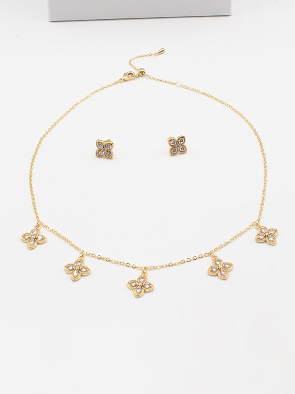 طقم روبرت كوين تشوكر زركون اطقم roberto coin ذهبي