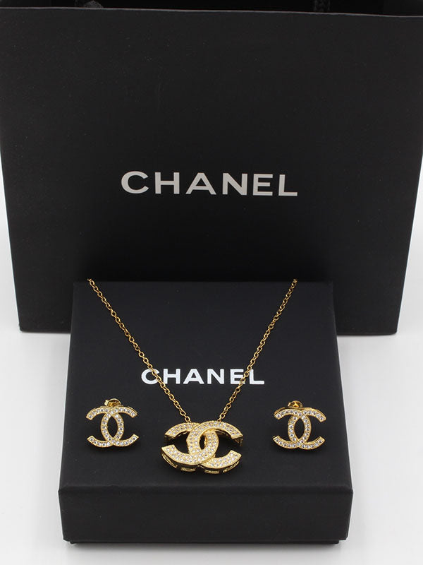 طقم شانيل فل زركون اطقم chanel