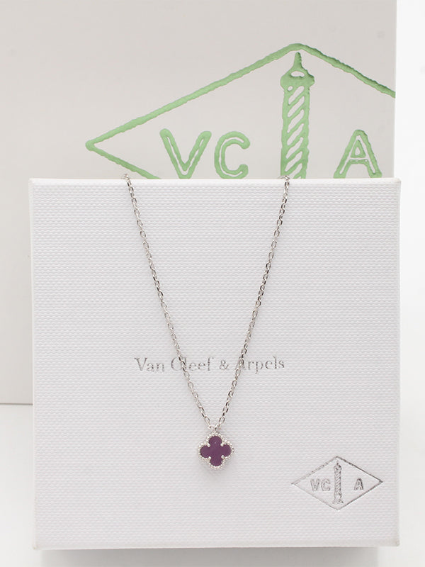 سلسال فان كليف ميني ماستر سلسال van cleef فوشي فضي