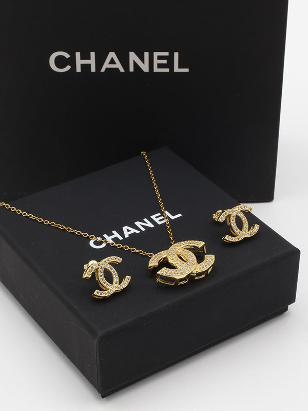 طقم شانيل فل زركون اطقم chanel