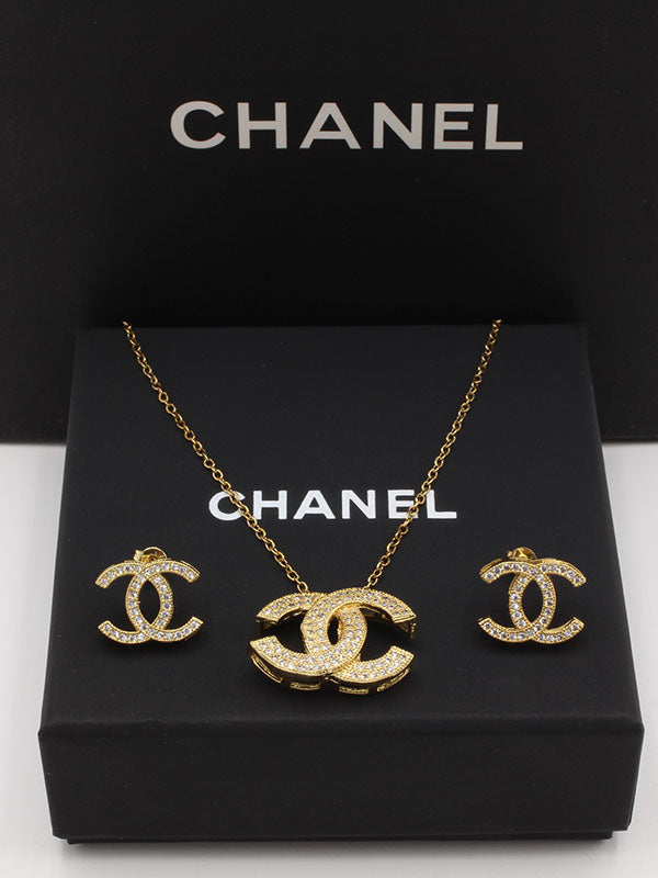 طقم شانيل فل زركون اطقم chanel