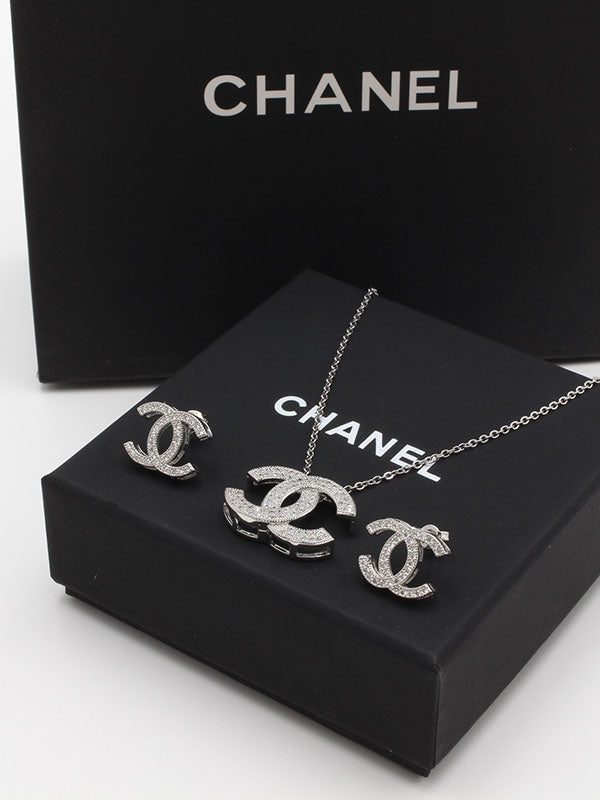 طقم شانيل فل زركون اطقم chanel