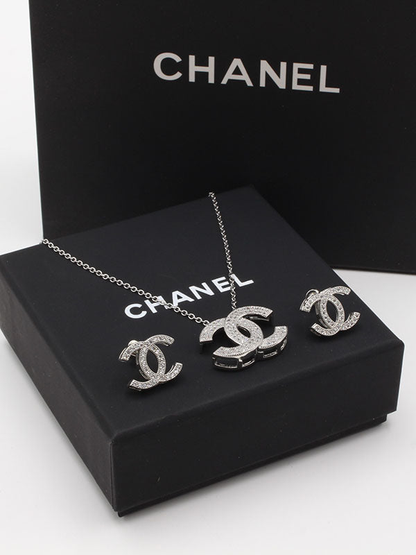 طقم شانيل فل زركون اطقم chanel