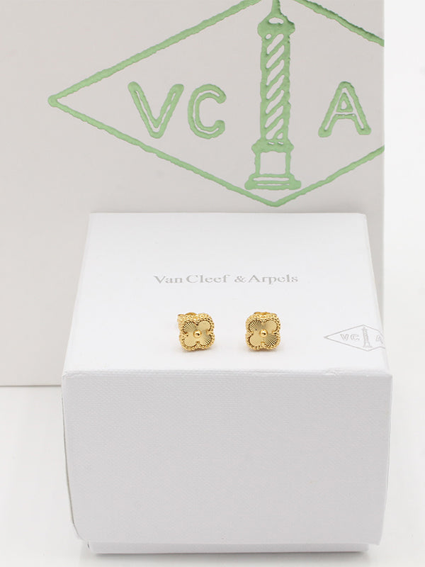 حلق فان كليف ميني ماستر حلق van cleef ذهبي