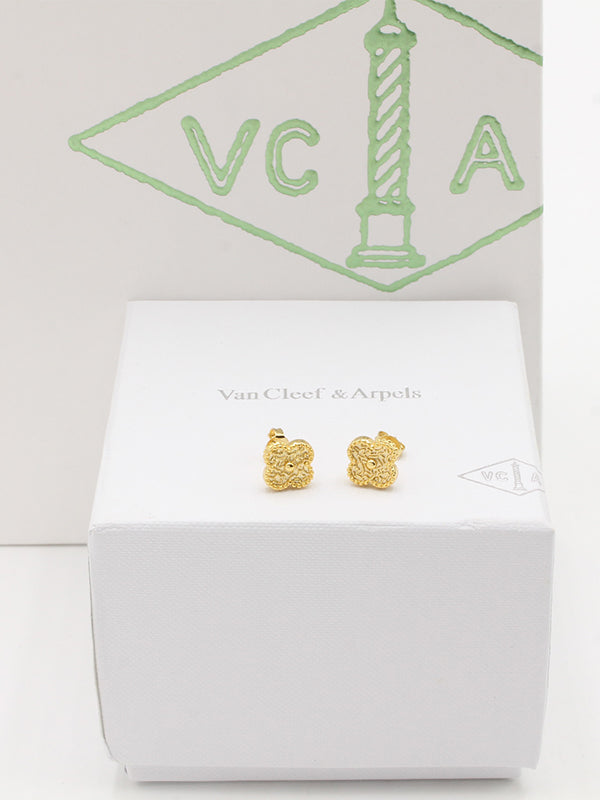 حلق فان كليف ميني ماستر حلق van cleef ذهبي 2