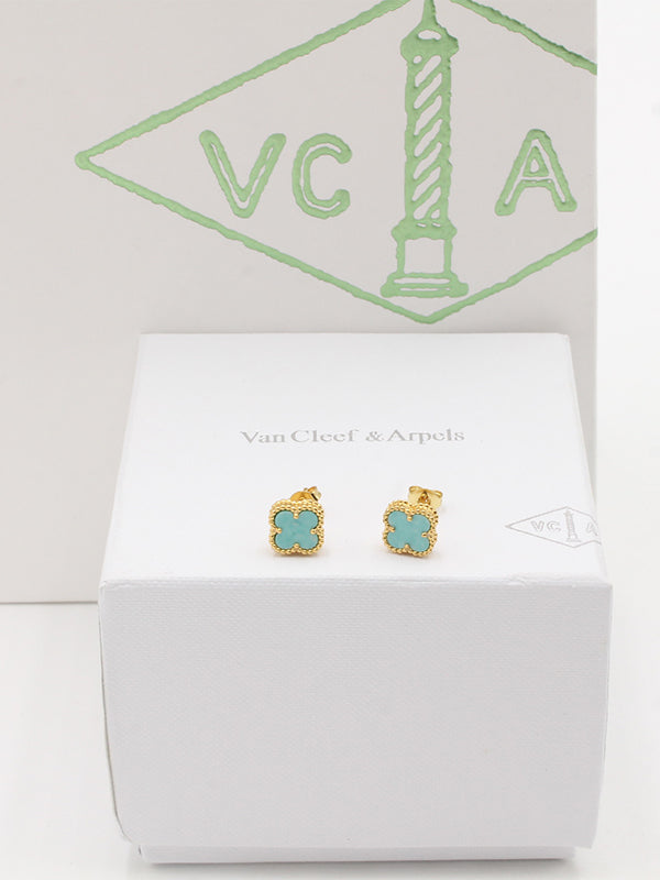 حلق فان كليف ميني ماستر حلق van cleef تيفاني ذهبي