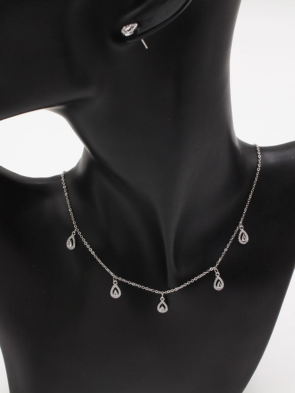 طقم تشوكر دمعه زركون اطقم new