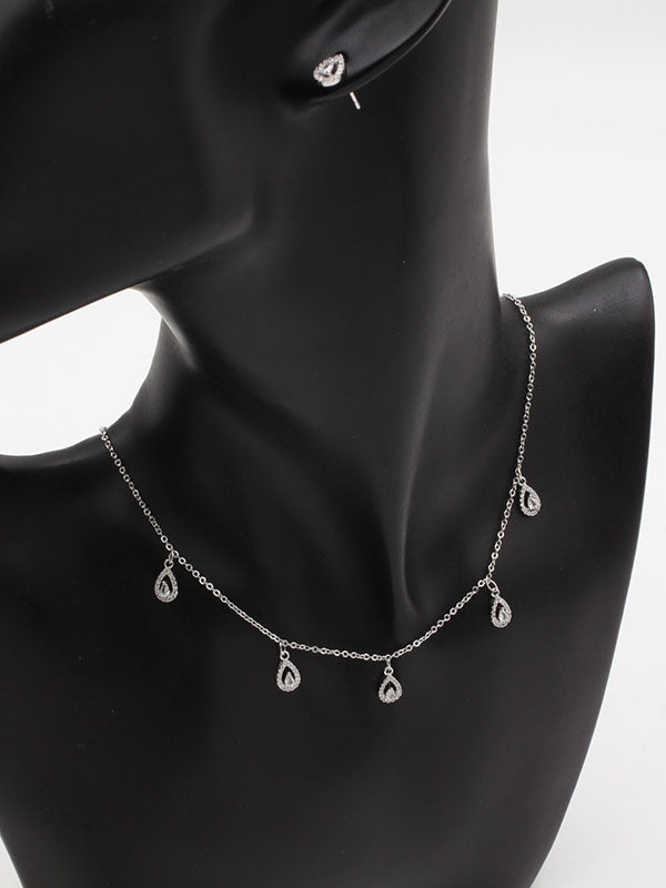 طقم تشوكر دمعه زركون اطقم new