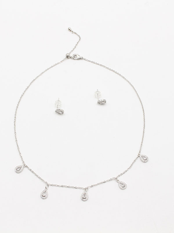 طقم تشوكر دمعه زركون اطقم new