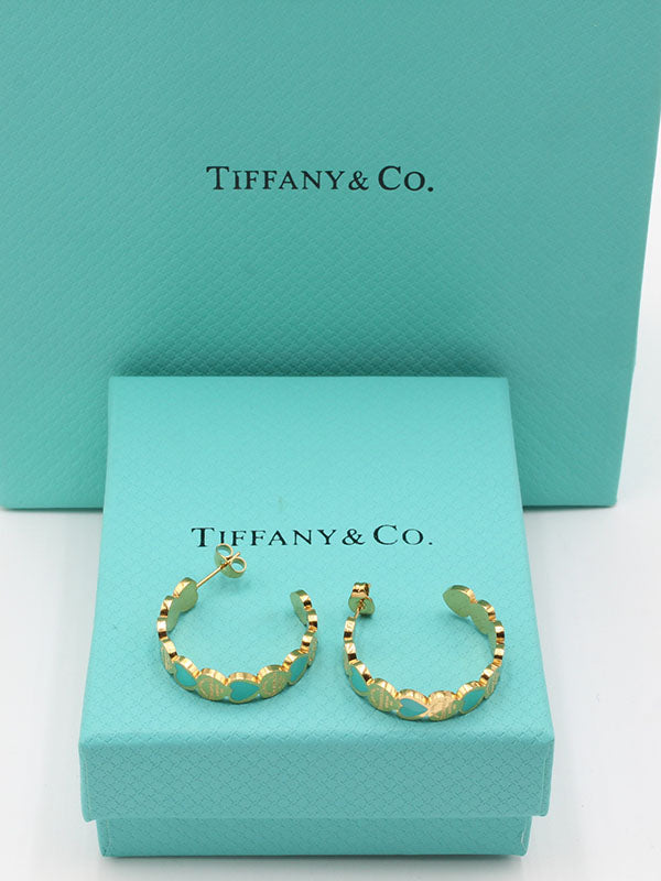 حلق تيفاني سيركل هارت تيفاني حلق tiffany تيفاني ذهبي